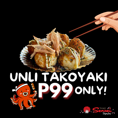Unli Takoyaki design graphic design illustration layout