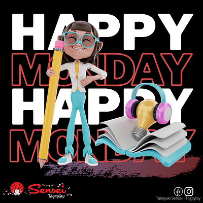 Happy Monday design graphic design illustration layout