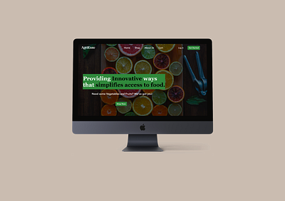 Agrieaze Landing Page design ui uidaily1 ux ui