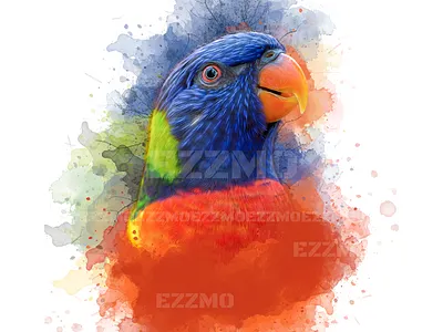 Watercolor Pet / Animal Portrait branding design graphic design illustration watercolor cat