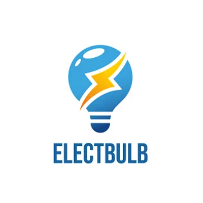 Electric Bulb Logo 3d animation app branding design graphic design illustration logo motion graphics ui vector