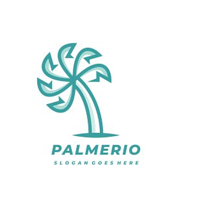 Palmerio Logo 3d animation app branding design graphic design illustration logo motion graphics ui vector