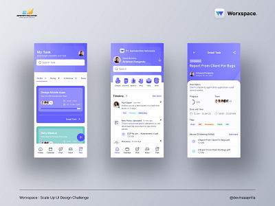 "Worxspace : Scale Up UI Design Challenge” - Gamatechno eighteenchallenge gamatechno18 ganetechno redesignuxui uiuxgamatechno uxuidesign uxuidesigners worxspace