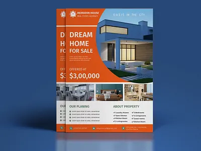 Real Estate Flyer Design branding corporate flyer estate agents for sale graphic design home home for sale homes for rent homes for sale houses for rent illustration land for sale newhome property property for sale template vector