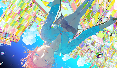 Summer time in Tokyo childrens book illustration childrens book illustrations design illustration