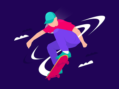 SKATEMAN ILLUSTRATION app branding clean design get started illustration indonesia login logo ui vector