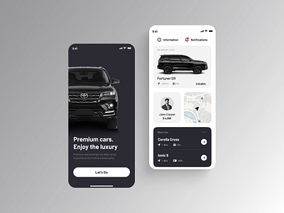 Car Rent Design 🚘 app branding carapp cars dailydesign design graphic design illustration typography ui uiux vector