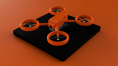 Quadrocopter 3d design illustration keyshot photoshop render