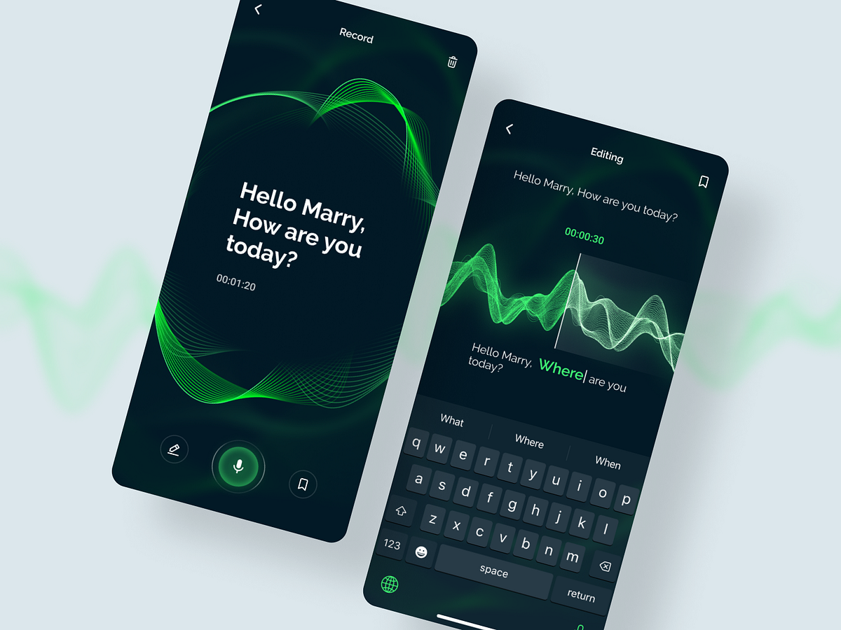 Smart Voice Recognition App by MQoS UI/UX for MultiQoS on Dribbble