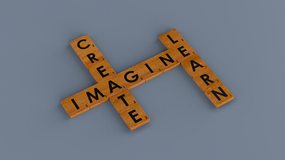 Scrabble 3d design illustration industrial design keyshot photoshop render