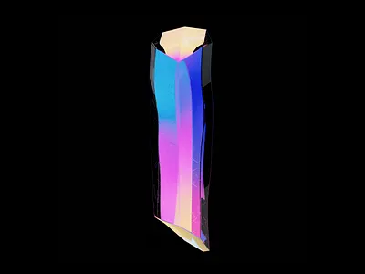 Crystal 3d colors crystal gradient graphic design
