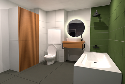 Bathroom 3d design illustration industrial design interior design keyshot photoshop