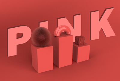 PINK 3d design graphic design illustration industrial design keyshot photoshop