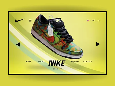 Nike landing page
