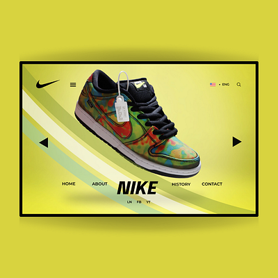 Nike landing page