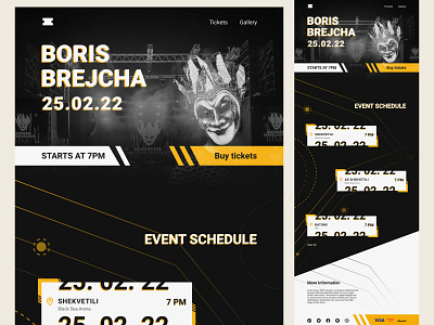 Boris Brejcha Tickets Shop artist boris boris brejcha brejcha design dj shop singer tickets ui uiux design ux web