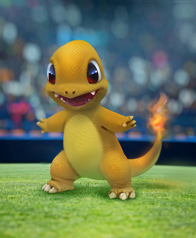 charmander character characterdesign digitalart logo mascot design ui vector vector illustration