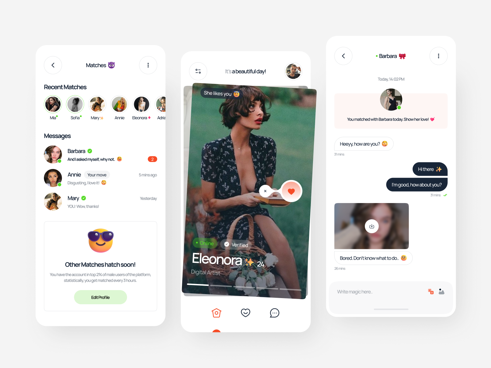 Mistery - Dating Mobile App Design by Giorgi for Ascended on Dribbble