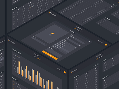 Invoices - UI and UX redesign of accounting system (Part 2) accounting app branding graph invoice table typography ui ux