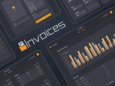 Invoices - UI and UX redesign of accounting system (Part 1) accounting app branding graph invoice table typography ui ux