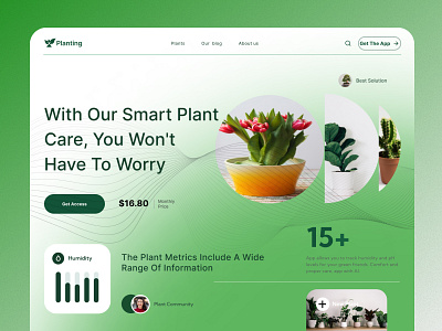 Plant Hero Section Design adobexd branding dailyui design designer figma ui uidesign uidesigns uiux uiuxdesign ulinspiration userexperiencedesign userinterfacedesign ux uxdesign uxdesigner uxresearch uxui wireframe