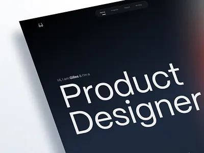 Portfolio | Landing page (Sneak peek) 2023 clean colors design graphic design header landing landing page minimal personal personal portfolio portfolio product design product designer typography web web design