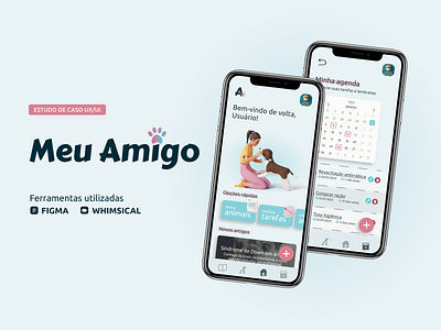 Estudo de Caso UX/UI (Meu Amigo) animais app bichinhos caes casestudy cats design dogs estudodecaso gatos pets ui ux uxuidesign