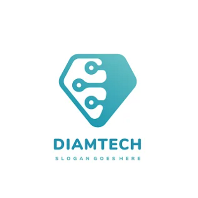 Diamond Tech Logo 3d animation app branding design graphic design illustration logo motion graphics ui vector