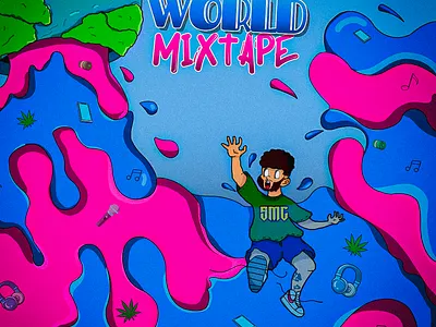 SMC World Mixtape design illustration