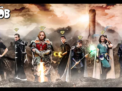 ⚔ Noob 3d actors animations armors color correction cosplay cutouts icones illustration landscape logo magic noob olydri picture sun tower video editing visual effects weapons