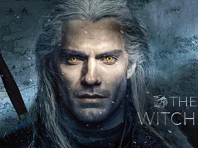 🐺 The Witcher actor armor colorcorrection embers eyes gray hair henry cavill map netflix series snow sword thewitcher transformation veins vfx videoediting videogame visualeffects witcher