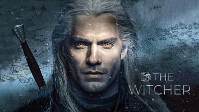 🐺 The Witcher actor armor colorcorrection embers eyes gray hair henry cavill map netflix series snow sword thewitcher transformation veins vfx videoediting videogame visualeffects witcher