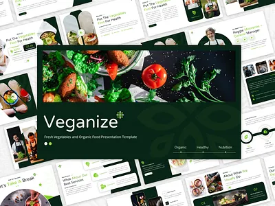 Veganize - Organic Food Presentation Template vegetarian