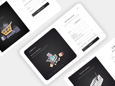 Registration UI animation banking app calm app design illustration login ui logo meditation app registration ui salon app ui uiux