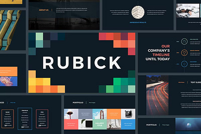 Rubick Presentation Template annual business clean corporate download google slides keynote pitch pitch deck powerpoint powerpoint template pptx presentation presentation template project report slidemaster slides template web