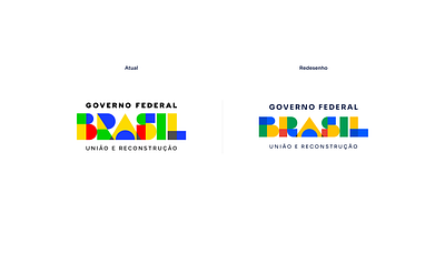 Redesign / Brasil: União e Reconstrução bauhaus branding brazil colors cores design governo federal logo lula minimal vector