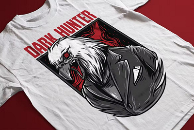 Dark Hunter T-Shirt Design Template 3d apparel branding clothing design graphic design graphics for t shirt designs logo shirt designs t shirt t shirt design t shirt designs t shirts t shirts design t shirts designs t shirts with designs tshirt tshirt with design tshirts ui