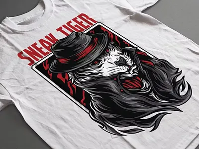 Sneak Tiger T-Shirt Design Template abstract apparel clothing design graphics for t shirt designs illustration logo mockup realistic simple t shirt t shirt design t shirt designs t shirts t shirts design t shirts designs t shirts with designs tshirt tshirt with design tshirts