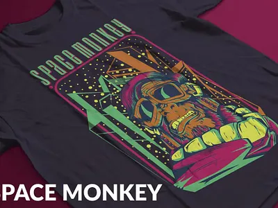 Space Monkey T-Shirt Design Template apparel clothing graphics for t shirt designs t shirt t shirt design t shirt designs t shirts t shirts design t shirts designs t shirts with designs tshirt tshirt with design tshirts