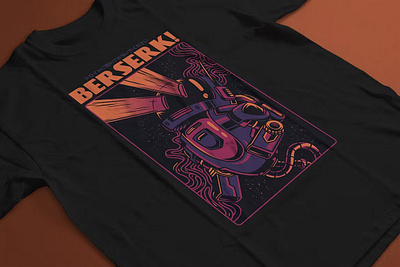 Berserk! T-Shirt Design Template apparel branding clothing design graphic design graphics for t shirt designs illustration logo realistic simple t shirt t shirt design t shirt designs t shirts t shirts design t shirts designs t shirts with designs tshirt tshirt with design tshirts