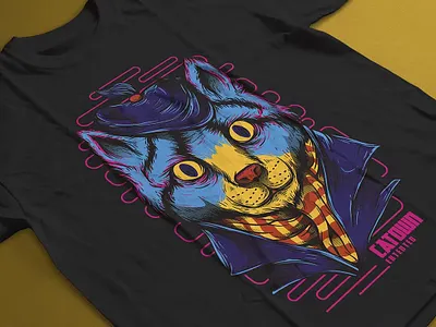 Catown T-Shirt Design Template abstract apparel branding clothing design graphic design graphics for t shirt designs illustration logo realistic t shirt t shirt design t shirt designs t shirts t shirts design t shirts designs t shirts with designs tshirt tshirt with design tshirts
