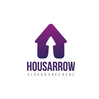 House Arrow Logo 3d branding design graphic design illustration logo vector