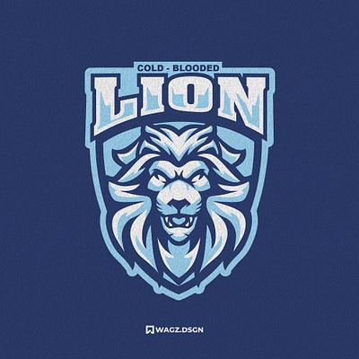 BLUE LION MASCOT LOGO animal design graphic design illustration lion lion mascot logo mascot mascot logo vector