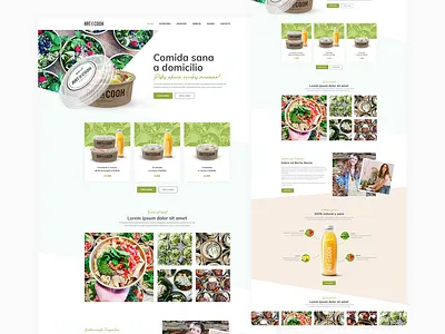 Art De Cook redesign cooking ecommerce food webdesign