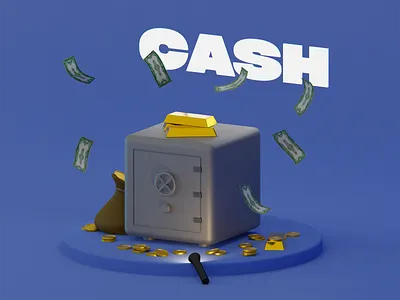 Bank 3D composition 3d blender design render