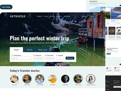 Travel web ui case Study case study design graphic design graphicdesign travel ui uiux website website design