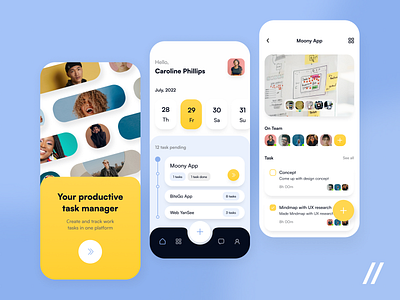 Project Management Platform mobile ui ux