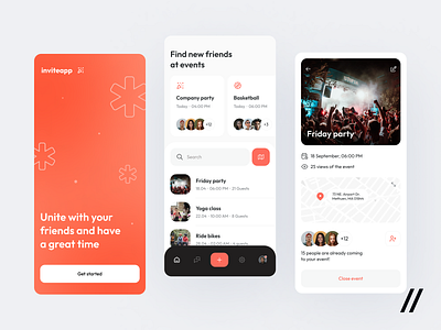 Companionship App mobile ui ux