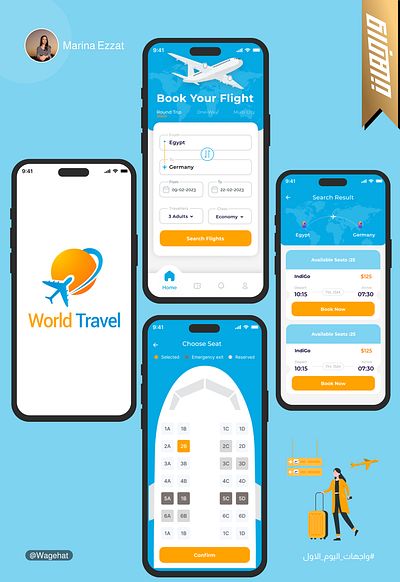 Flight Booking | Wagehat Challenge | Day 1 day1 ui ux wagehat
