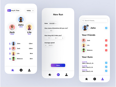 Run Tracker UI 🏃🏽‍♂️ app clean design figma graphic design ios ui